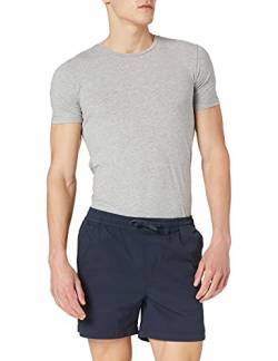 Herren Denim Chino Sport Shorts Kurze Bermuda Hose Slim Fit Capri Jogger Pants JPSTJEFF JJJOGGER, Farben:Navy, Größe:XXL von JACK & JONES