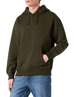 Herren Jack & Jones Basic Hoodie Soft Sweat Hood Jumper Kapuzen Pullover, Farben:Grau-Grün, Größe Pullover:XL von JACK & JONES