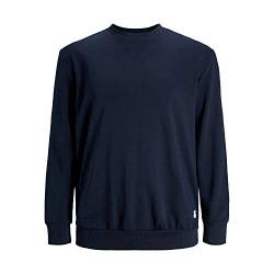 Herren Jack & Jones Basic Sweater Plus Size Langarm Sweatshirt Pullover Übergröße Jumper JJEBASIC, Farben:Navy, Größe Pullover:3XL von JACK & JONES
