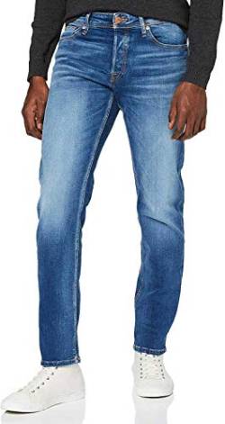 Herren Jack & Jones Comfort Fit Jeans Mike ORIGINAL JOS Mid Waist Reg Basic, Farben:Blau, Größe Jeans:32W / 32L von JACK & JONES