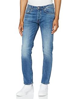 Herren Jack & Jones Jeans Tim Straight Legs Slim Fit Flat Front Tim ORIGINAL, Farben:Blau-2, Größe Jeans:30W / 30L von JACK & JONES