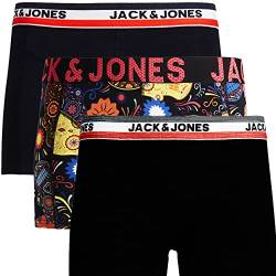 JACK & JONES Boxershorts 3er Pack Herren Trunks Shorts Baumwoll Mix Unterhose bi.s99 (L, Mehrfarbig @20) von JACK & JONES
