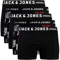 JACK & JONES Boxershorts 5er Pack Herren AK921 Trunks Shorts Baumwoll Mix Unterhose (4XL, 5er Pack Bunt #40) von JACK & JONES