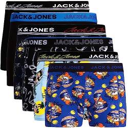 JACK & JONES Boxershorts 6er Pack Herren Trunks Shorts Baumwoll Mix Unterhose d.9a43 (S - 6er, Mehrfarbig Bunt @10) von JACK & JONES