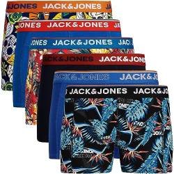 JACK & JONES Boxershorts 6er Pack Herren Trunks Shorts Baumwoll Mix Unterhose d.9a43 (S - 6er, Mehrfarbig Bunt @8) von JACK & JONES