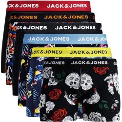 JACK & JONES Boxershorts 6er Pack Herren Trunks Shorts Baumwoll Mix Unterhose d.9a43 (XL, Mehrfarbig Bunt @23) von JACK & JONES