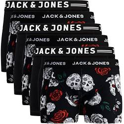 JACK & JONES Boxershorts 6er Pack Herren Trunks Shorts Baumwoll Mix Unterhose d.9a43 (XL, Mehrfarbig Bunt @31) von JACK & JONES