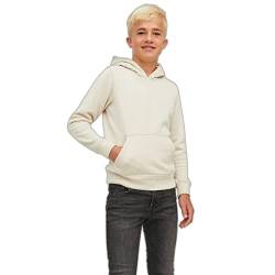 JACK & JONES Boy's JORCOPENHAGEN Sweat Hood NOOS JNR Sweatshirt, Moonbeam/Detail:JJ EMB, 140 von JACK & JONES