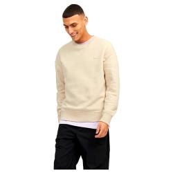 JACK & JONES CORE Herren JCOCLASSIC Twill Sweat Crew Neck NOOS Sweatshirt, Moonbeam, M von JACK & JONES