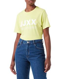 JACK & JONES Damen JJXX JXANNA SS REG Every Big Logo Tee SN T-Shirt, Limeade, S von JACK & JONES