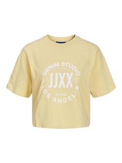 JACK&JONES Damen JXBROOK RLX SS Tee JRS SN T-Shirt, Sunlight/Print:Denim Studio, M von JACK & JONES