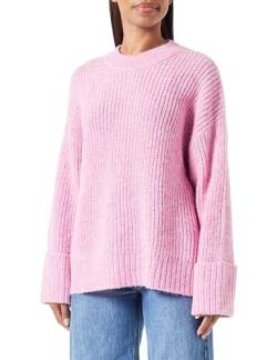 JACK&JONES Damen JXELLINORA Crew Neck Knit Strickpullover, Rosa, Small von JACK & JONES