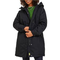 JACK&JONES Damen JXHELLA OTW SN Parka, Black, XL von JACK & JONES