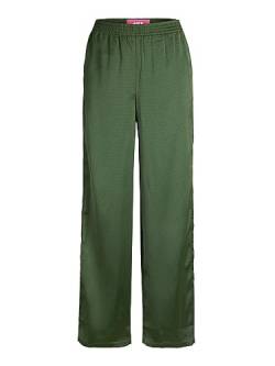 JACK & JONES Damen JXKIRA Regular Satin Pant NOOS Hose, Formal Garden/AOP:AOP, L von JACK & JONES