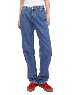 JACK&JONES Damen JXSEOUL Straight LW Jeans R3058 DNM Jeanshose, Medium Blue Denim, 26W / 32L von JACK & JONES