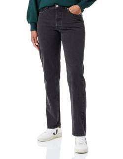 JACK&JONES Damen JXSEOUL Straight MW Jeans R3049 DNM Jeanshose, Black Denim, 26W / 30L von JACK & JONES