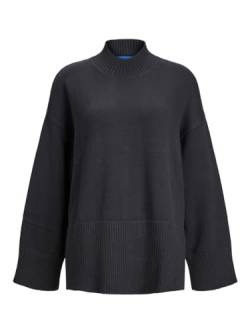 JACK&JONES Damen JXSIANA Twist HIGH Neck Knit NOOS Strickpullover, Black, S von JACK & JONES