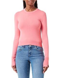 JACK&JONES Damen JXVALENTINA Soft Crop Crew N Knit NOOS Strickpullover, Confetti/Detail:W/Poinciana Necktape, XS von JACK & JONES