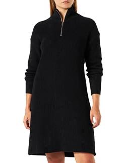 JACK & JONES Damen Jxsandra Twist Half Zip Dress Knit Sn Kleid, Schwarz, L EU von JACK & JONES