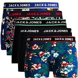 JACK & JONES Herren 5er Pack Boxershorts Mix Unterwäsche Mehrpack,5er Pack Bunt 1 Ohne Wäschesack,XXL von JACK & JONES