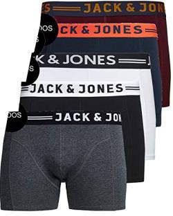 JACK & JONES Herren 5er Pack Boxershorts Mix Unterwäsche Mehrpack,5er Pack Mix 1,L von JACK & JONES