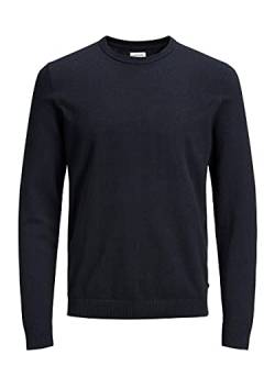 JACK & JONES Herren Basic Knit Crew Neck Pullover - Marine Blazer - S von JACK & JONES