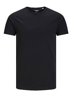 JACK & JONES Herren Basic O-neck Tee S/S Noos T Shirt, Schwarz, L EU von JACK & JONES