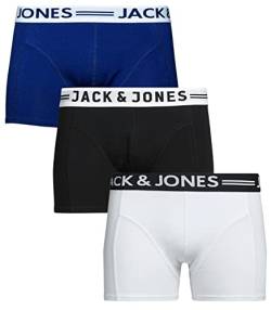 JACK & JONES Herren Boxershorts 3er Pack Trunks Unterhosen Mehrpack Shorts (Sense Pack 4) L von JACK & JONES