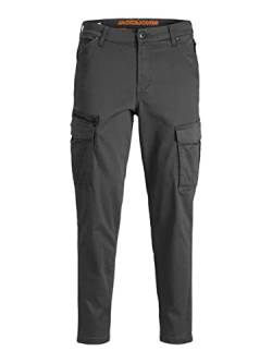 JACK & JONES Herren Cargo Chino Hose JPSTACE JJDEX Stretch Pants Gerader Schnitt Arbeitshosen Look, Farben:Grau, Größe Hosen:31W / 32L von JACK & JONES