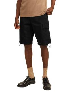 JACK & JONES Herren Cargo Short JPSTCOLE Barkley JJCARGO - Relaxed Fit S- XXL, Größe:L, Farbe:Black 12248685 von JACK & JONES