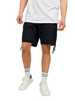 JACK & JONES Herren Cargo Short JPSTMARLEY JJCARGO - Relaxed Fit - Plussize, Größe:40, Farbe:Black 12237562 von JACK & JONES