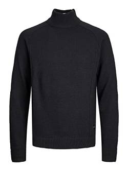 JACK & JONES Herren Highneck Pullover JCOSPACE - Regular Fit S M L XL XXL, Größe:M, Farbe:Black 12242425 von JACK & JONES