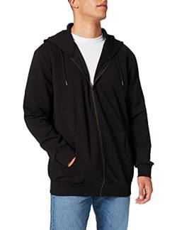 JACK & JONES Herren Hoodie Kapuzenpullover JJEBASIC Zip - Regular Fit Plussize, Größe:3XL, Farbe:Black 12182493 von JACK & JONES