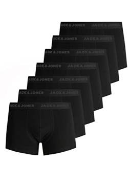 JACK & JONES Herren JACBELMO Trunks 7 Pack, Black/Logo Pirate Black, XL von JACK & JONES