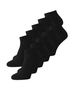 JACK & JONES Herren JACDONGO SOCKS 10 PACK NOOS 12172337, Black/Black - Black - Black -, ONE SIZE von JACK & JONES