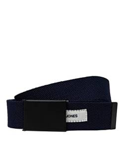 JACK&JONES Herren JACLOYDE Woven Belt Gürtel, Navy Blazer, 80 von JACK & JONES