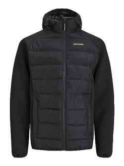 JACK&JONES Herren JCODUST HYBRID Jacket SN Jacke, Black/Detail:SOLID, L von JACK & JONES