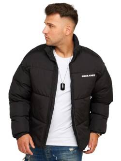 JACK & JONES Herren JCOINFINITY Winterjacke Steppjacke Streetwear Black/Style 2 XL von JACK & JONES