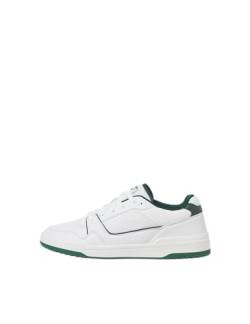 JACK&JONES Herren JFWLONDON PU NOOS Sneaker, White/Detail:Trekking Green, 41 EU von JACK & JONES