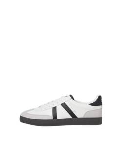 JACK & JONES Herren JFWMAMBO PU Special NOOS Sneaker, Bright White/Detail:Anthracite, 44 EU von JACK & JONES