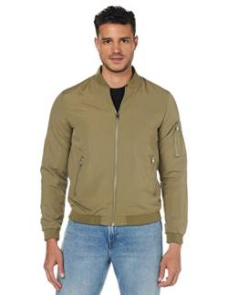 JACK & JONES Herren JJERUSH Bomber NOOS 12165203, Dusky Green, M von JACK & JONES