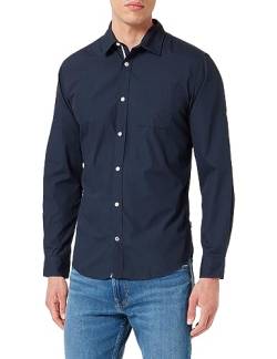 JACK & JONES Herren JJPLAIN Ditsy Detail Shirt LS AW23 Businesshemden, Navy Blazer, L von JACK & JONES