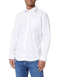 JACK & JONES Herren JJPLAIN Ditsy Detail Shirt LS AW23 Businesshemden, White, L von JACK & JONES