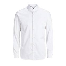 JACK & JONES Herren JPRCOMFORT Shirt L/S NOOS Businesshemd, White, Small von JACK & JONES