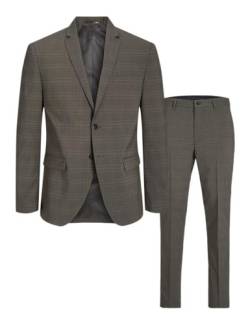 JACK&JONES Herren JPRFRANCO Check Suit SN Anzug, Falcon/Checks:SUPER Slim FIT, 52 von JACK & JONES