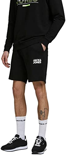 JACK & JONES Herren JPSTNEWSOFT Sweat Shorts, Black, XXXL von JACK & JONES