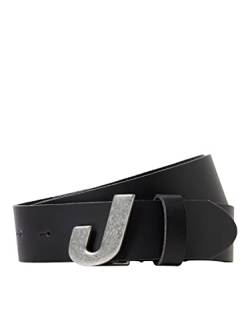 JACK & JONES Herren Jacjones J Leather Belt Gürtel, Black, 80 von JACK & JONES