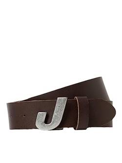 JACK & JONES Herren Jacjones J Leather Belt Gürtel, Brown Stone, 80 von JACK & JONES