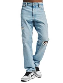 JACK & JONES Herren Jeans JJICHRIS JJORIGINAL SBD 202 - Relaxed Fit - Blau -Blue, Größe:28W / 32L, Farbvariante:Blue Denim 12223527 von JACK & JONES