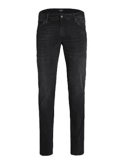 JACK & JONES Herren Jeans JJIGLENN JJFOX GE 147 Plussize - Slim Fit - Schwarz, Größe:40W / 32L, Farbvariante:Black Denim 12235406 von JACK & JONES